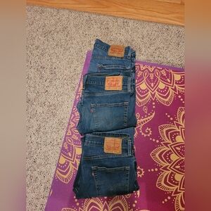 3 pairs men's Levi jeans 32x30